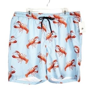 CLUB ROOM 7" swim trunks with lobsters NWT vacation beach